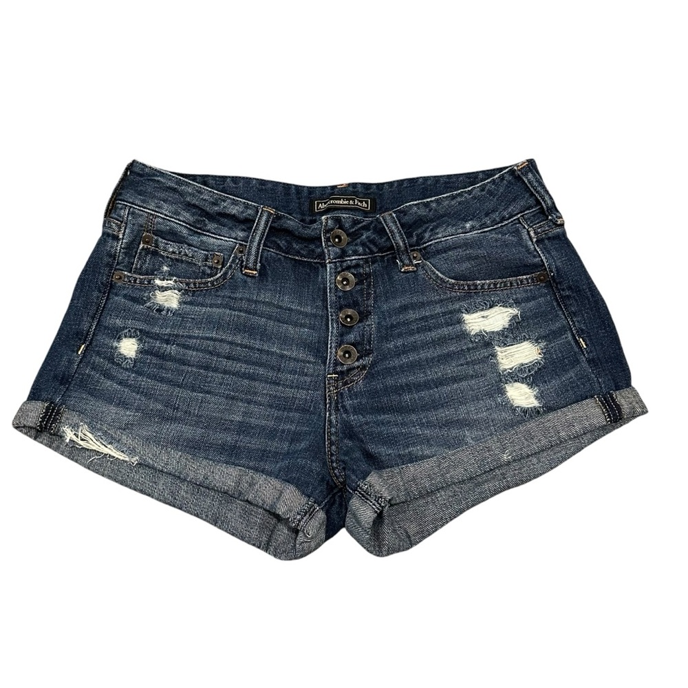 Abercrombie Shorts Low-rise Blue Denim Women's 27